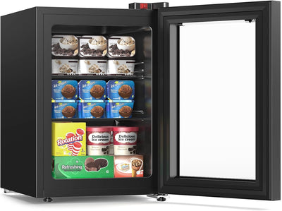 Congelador vertical mini 2.3ft³ silencioso negro