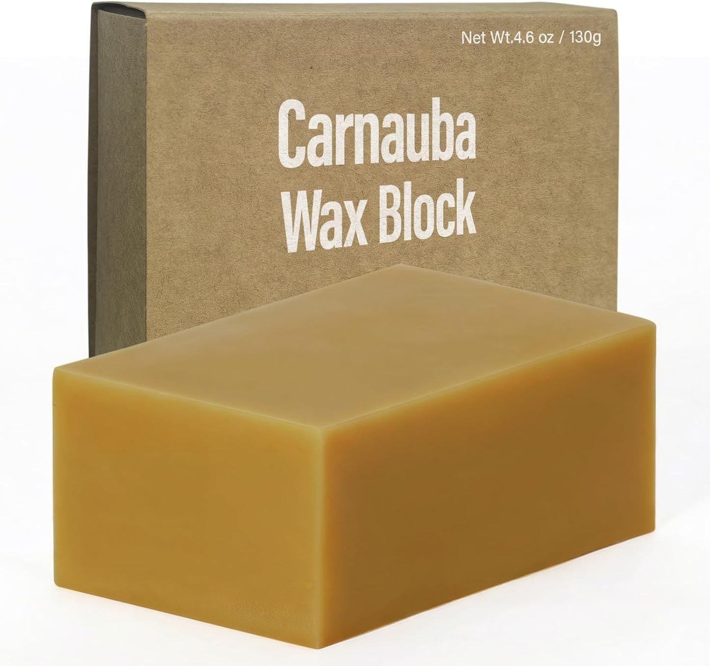 Cera carnauba para madera barra dura 3.5x2pulg 4.6oz