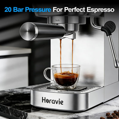 Cafetera Espresso 20 Bar Acero Inox Con Espumador Leche