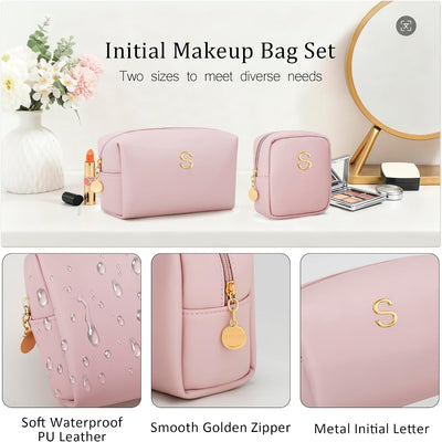 Bolsa maquillaje personalizada para mujer con inicial