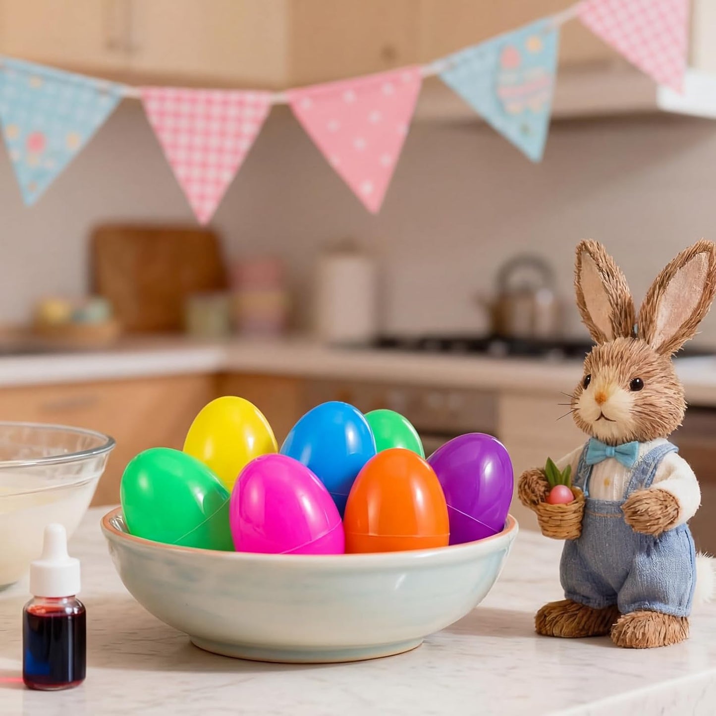 6 Paquetes Huevos Pascua con Llavero Cinta Métrica Regalo Adultos