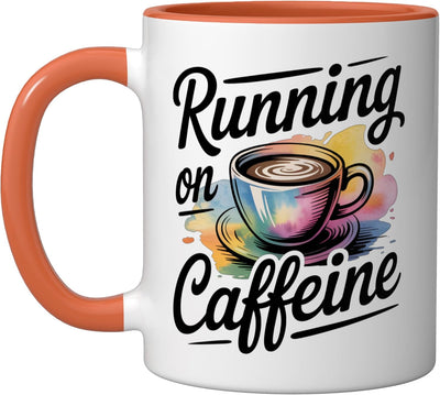 Taza Cerámica Cafés con Tapa Naranja/Blanca