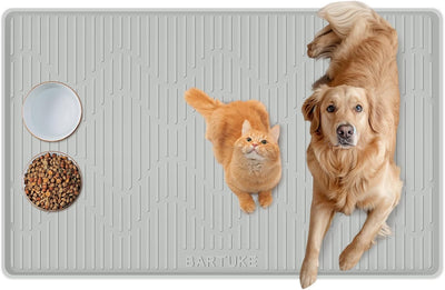 Tapete silicona perro 50x34pulg borde elevado