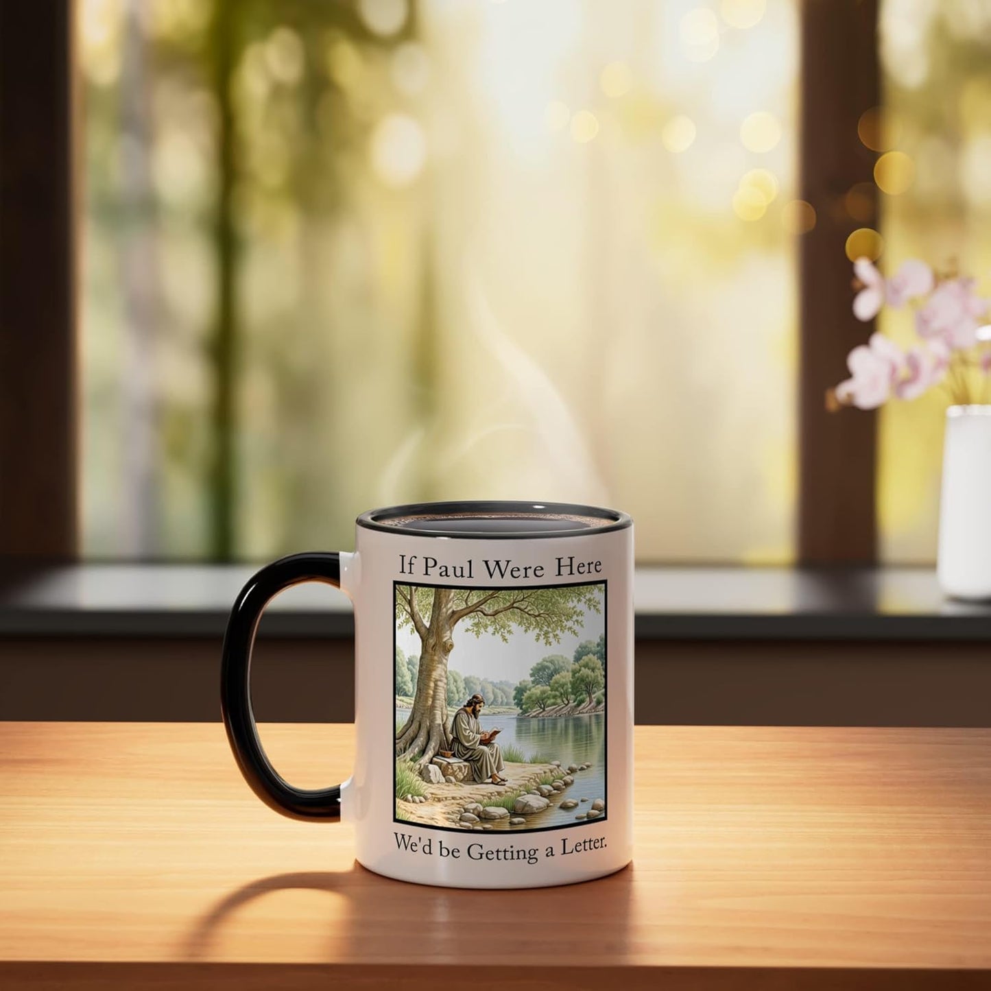Taza Cerámica con Frase Negro/Blanco