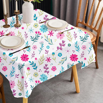 Mantel cuadrado de primavera 36 pulgadas floral para 2-4 asientos