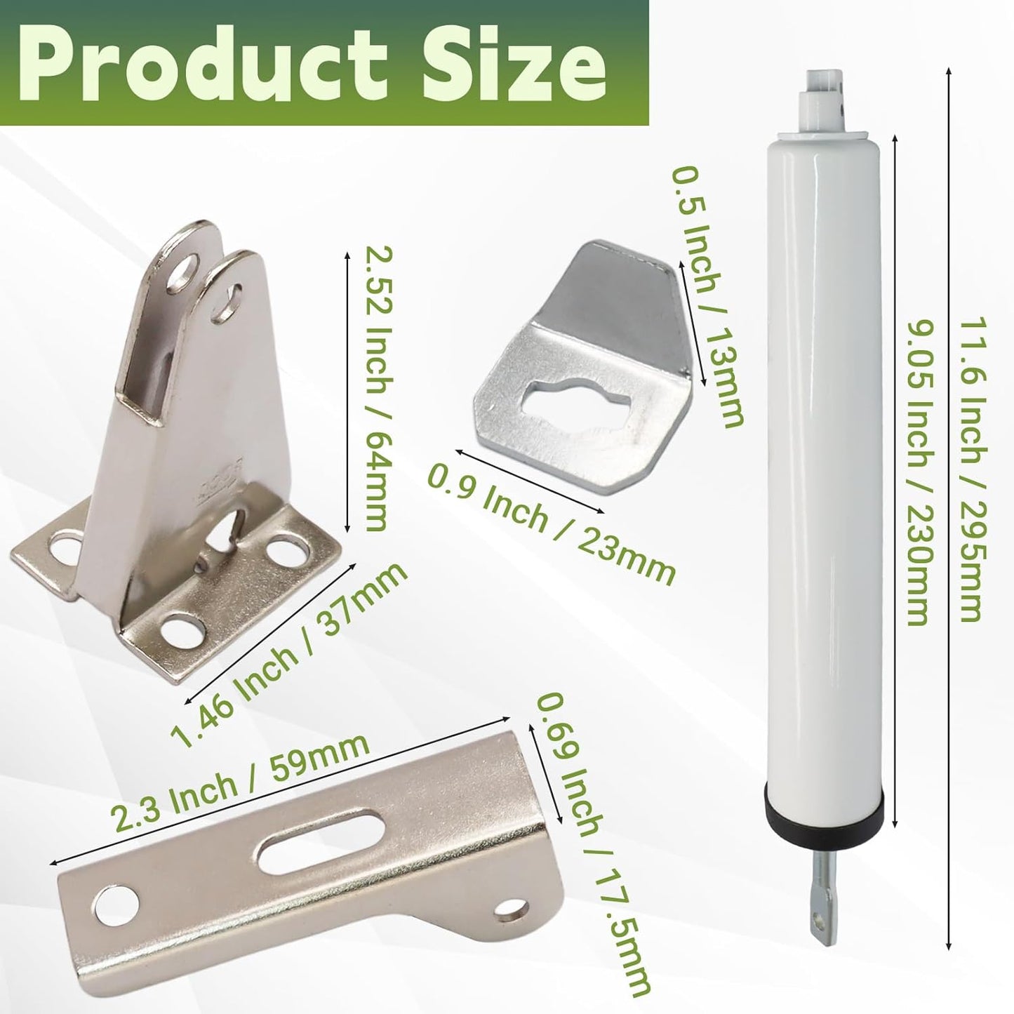 Kit cierrapuerta Storm con cierre neumático ajustable blanco