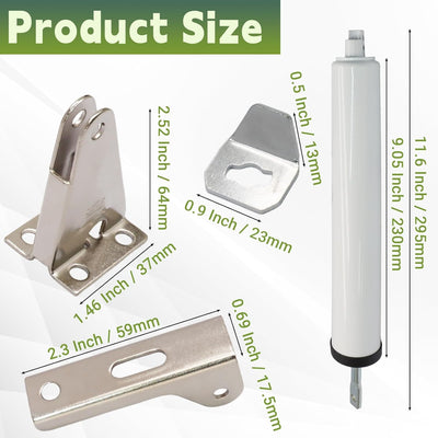 Kit cierrapuerta Storm con cierre neumático ajustable blanco