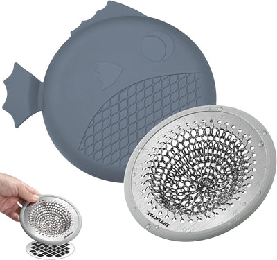 Recogedor pelo drenaje ducha tapón acero inox