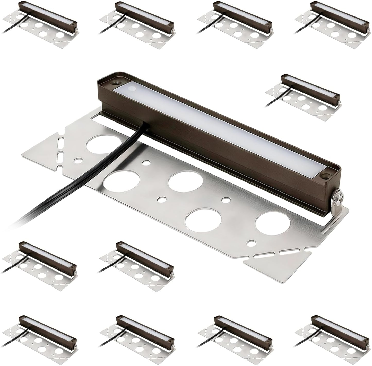 Luces LED pared contención 7pulg 5W 12V exteriores