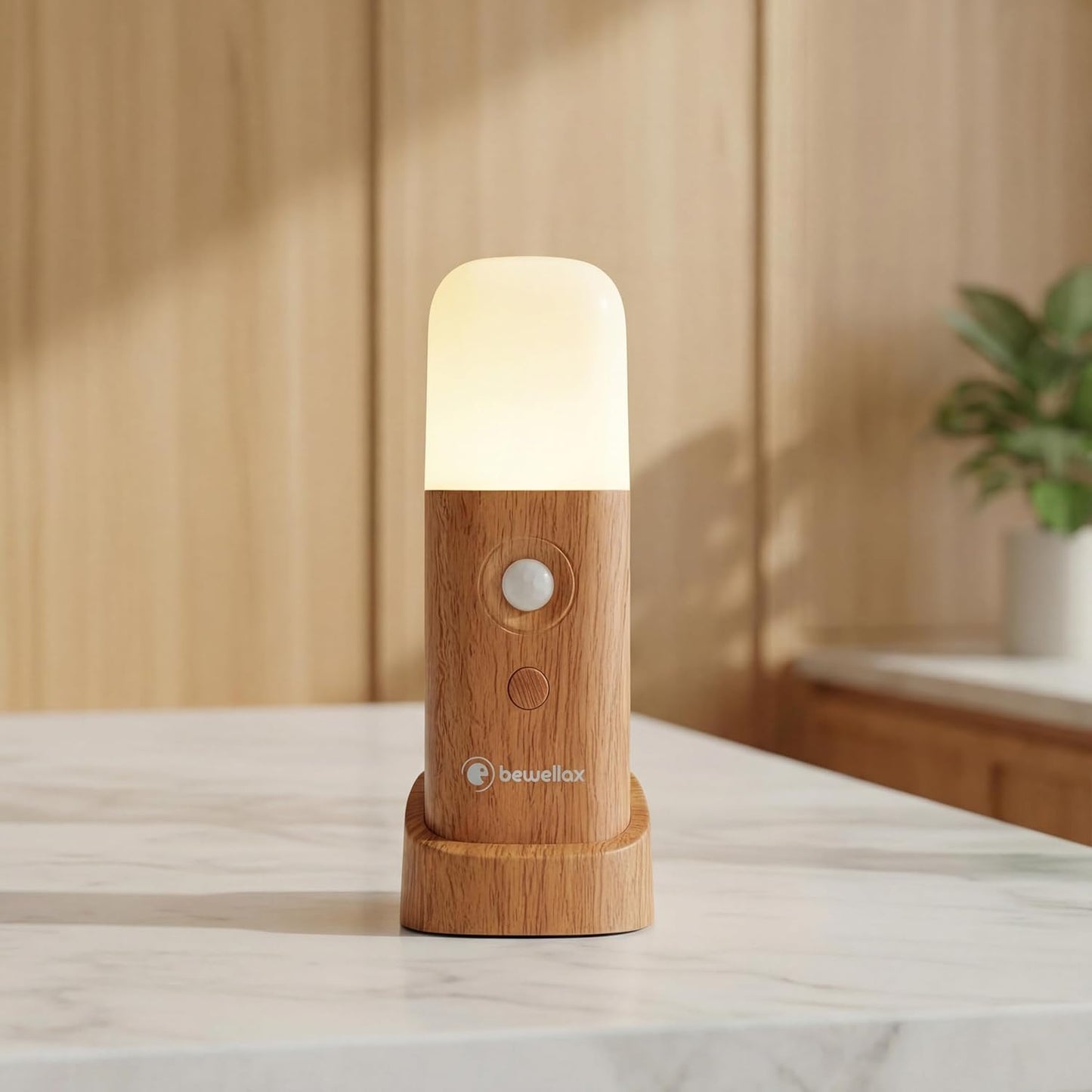 Luz nocturna sensor movimiento batería LED recargable magnética