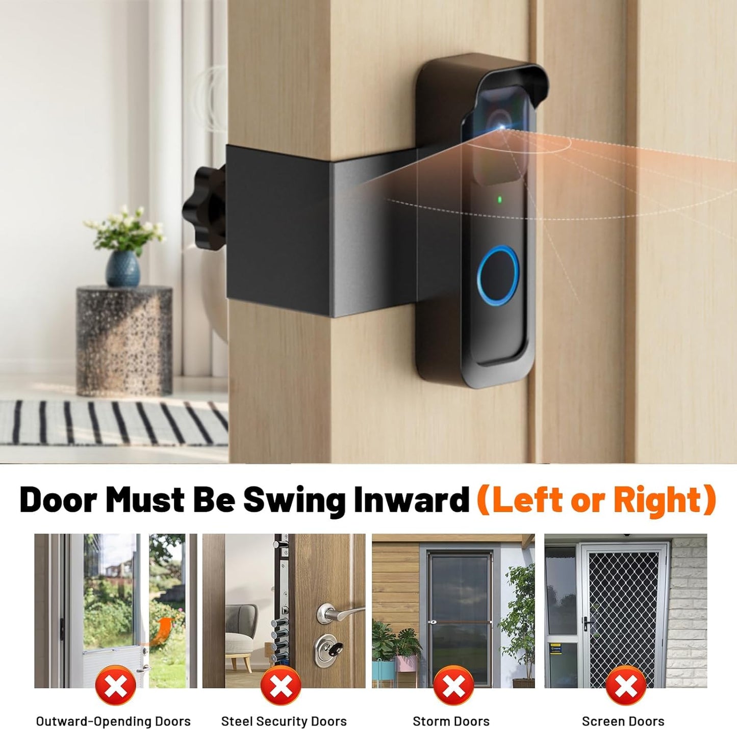 Soporte timbre Blink gen 1 sensor bloqueo visión nocturna