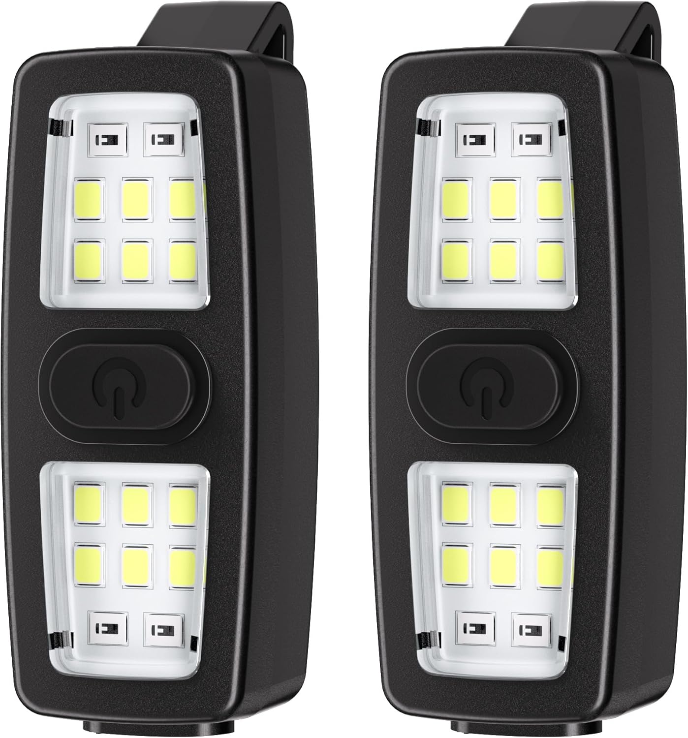 2 Luces Corredor Recargable Clip LED Portátil