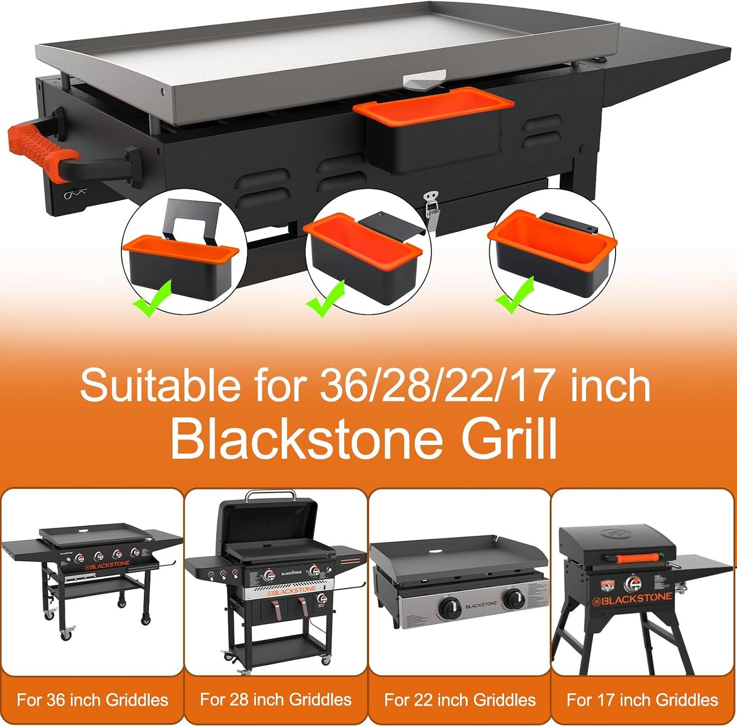 4 Accesorios Parrilla Blackstone Alfombrilla Silicona