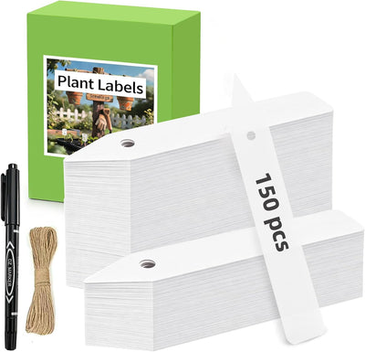 Etiquetas jardín 150uds plástico PP con cordel
