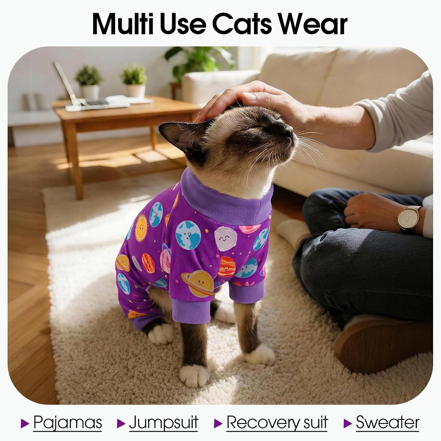 Ropa gato control cabello tela adhesiva suéter transpirable M