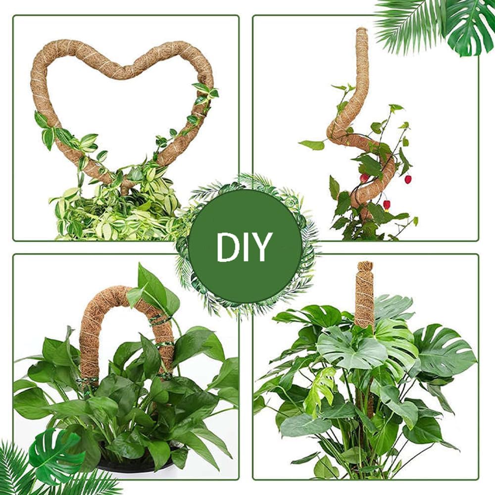 2 Postes Musgo Flexibles 28pulg para Soporte Monstera