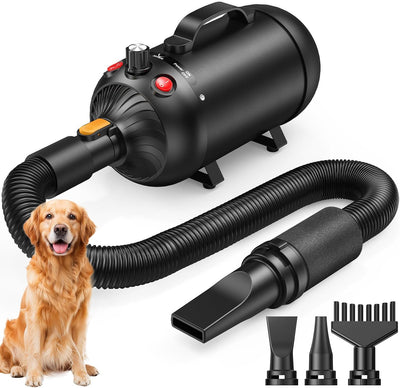 Secador pelo perro 2800W ajustable 4 boquillas