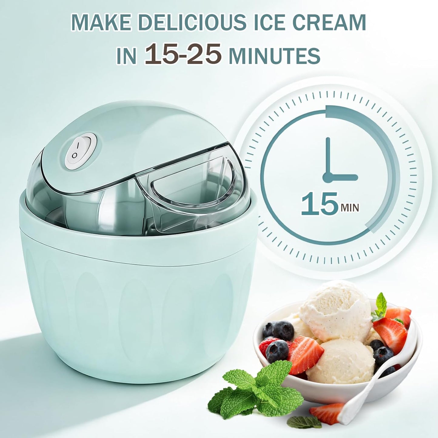 Hacienda de gelato mini eléctrica 15 minutos