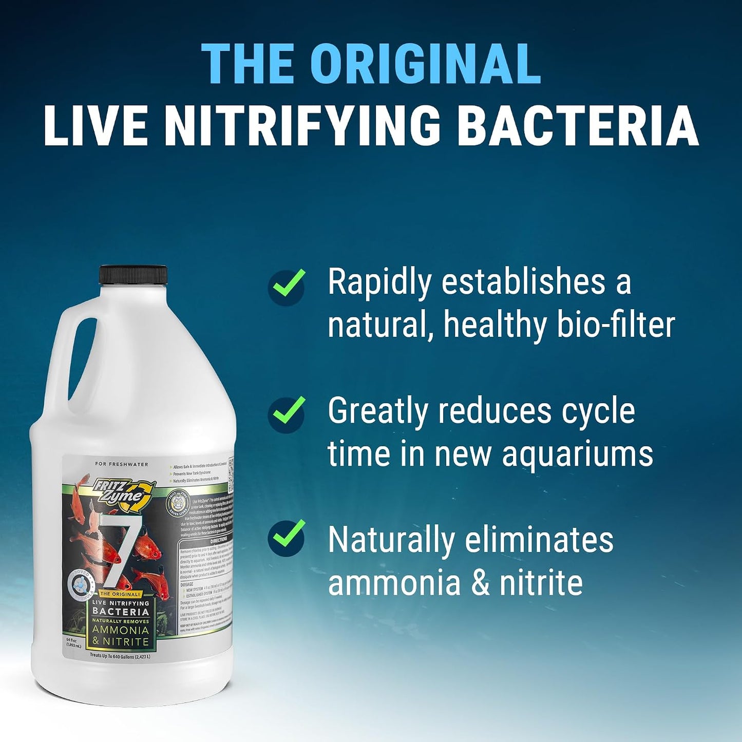 Bacterias nitrificantes para peces agua dulce 64oz