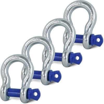 Paquete 4 Grilletes Anillo D 5/8pulg Pasador 3/4pulg