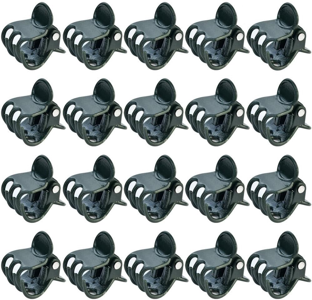100 Clips Orquídeas Soporte Tallos Verticales Verde Oscuro