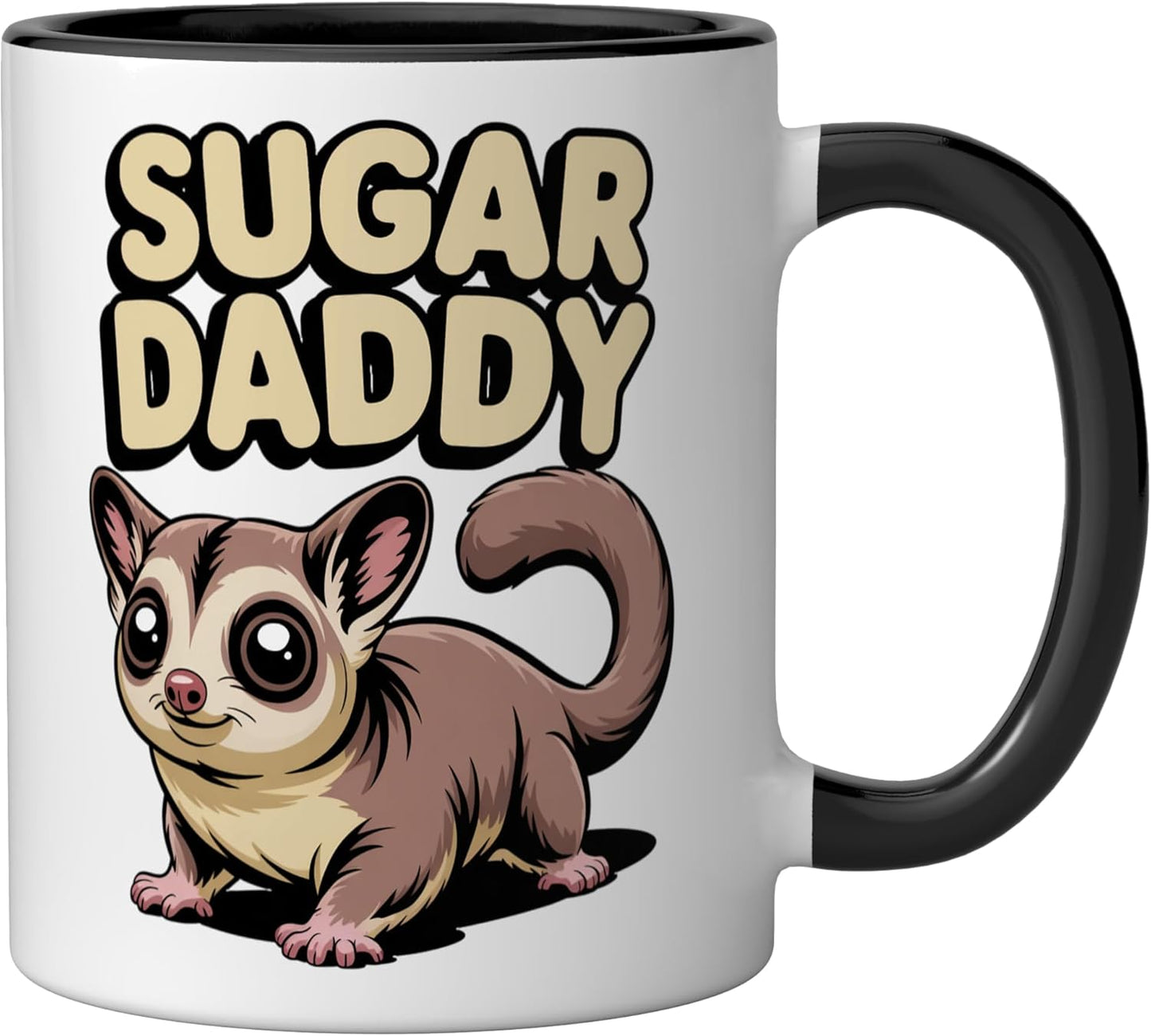 Taza cerámica para glider negro/blanco