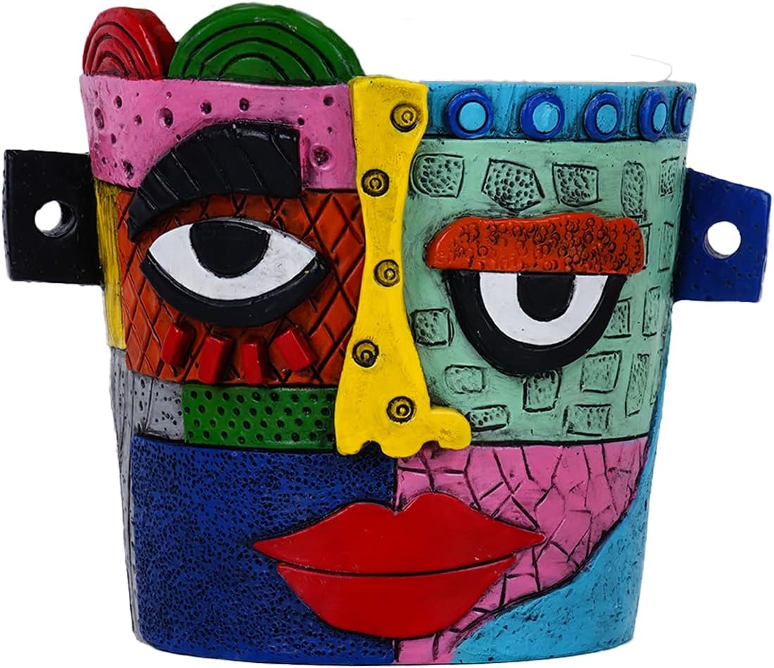 Maceta cara abstracta Picasso para plantas interior y jardín