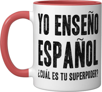 Taza Cerámica ¿Cuál Es Tu Superpoder? Rojo/Blanco