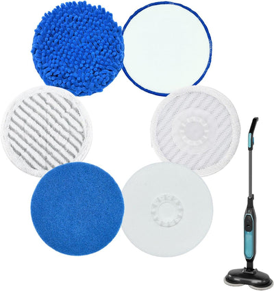 6 Pzas Almohadillas Lavables Repuesto Pursteam ScrubMaster