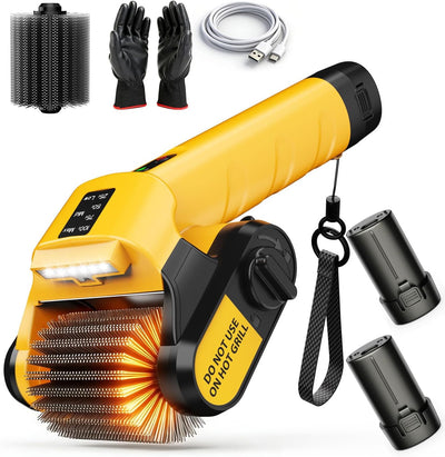 Cepillo limpieza parrilla 5000mAh 800RPM acero inox