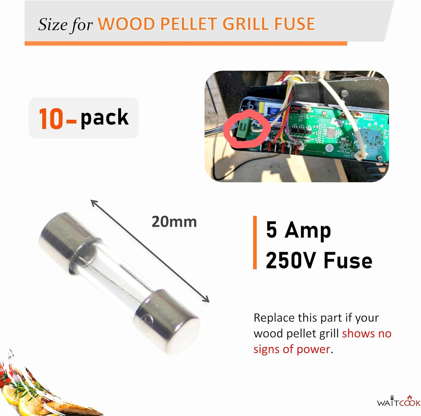 Parrilla pellets 5A para Traeger Pit Boss Z Grills Camp Chef set 10