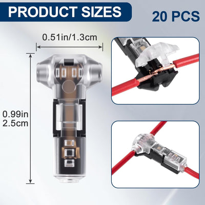 Conectores cable 1 pin sujecion rápida 3 vías bloqueo