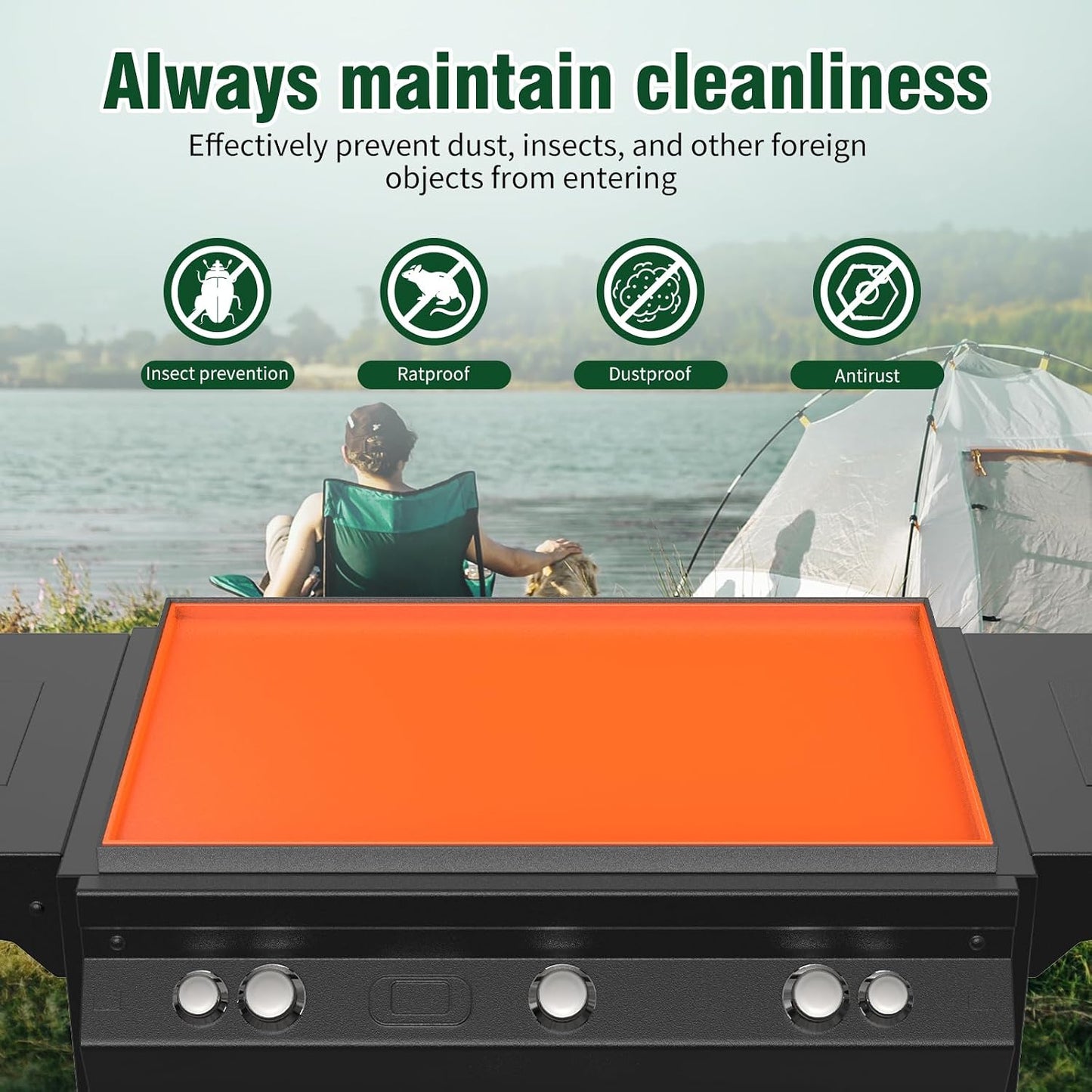 Tapete silicona para parrilla Blackstone protege plancha