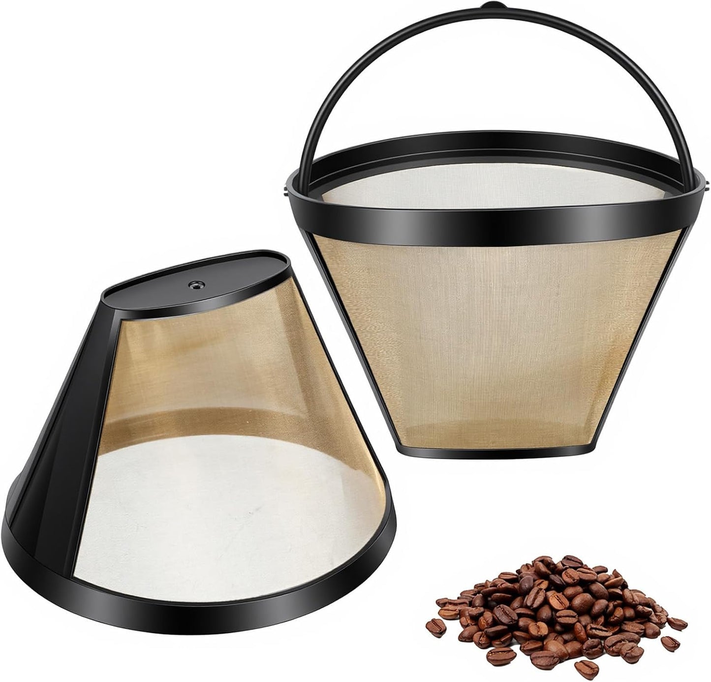 Cesta filtro reutilizable para cafetera con mango