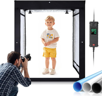 Caja luz LED bicolor 47x20x55pulg regulable CRI98 para fotos