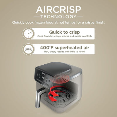 Freidora de Aire 5en1 Capacidad 5qt Hornear Asar Recalentar