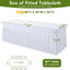 4 Manteles Elastano Blanco Mesa Rectangular 30x96pulg