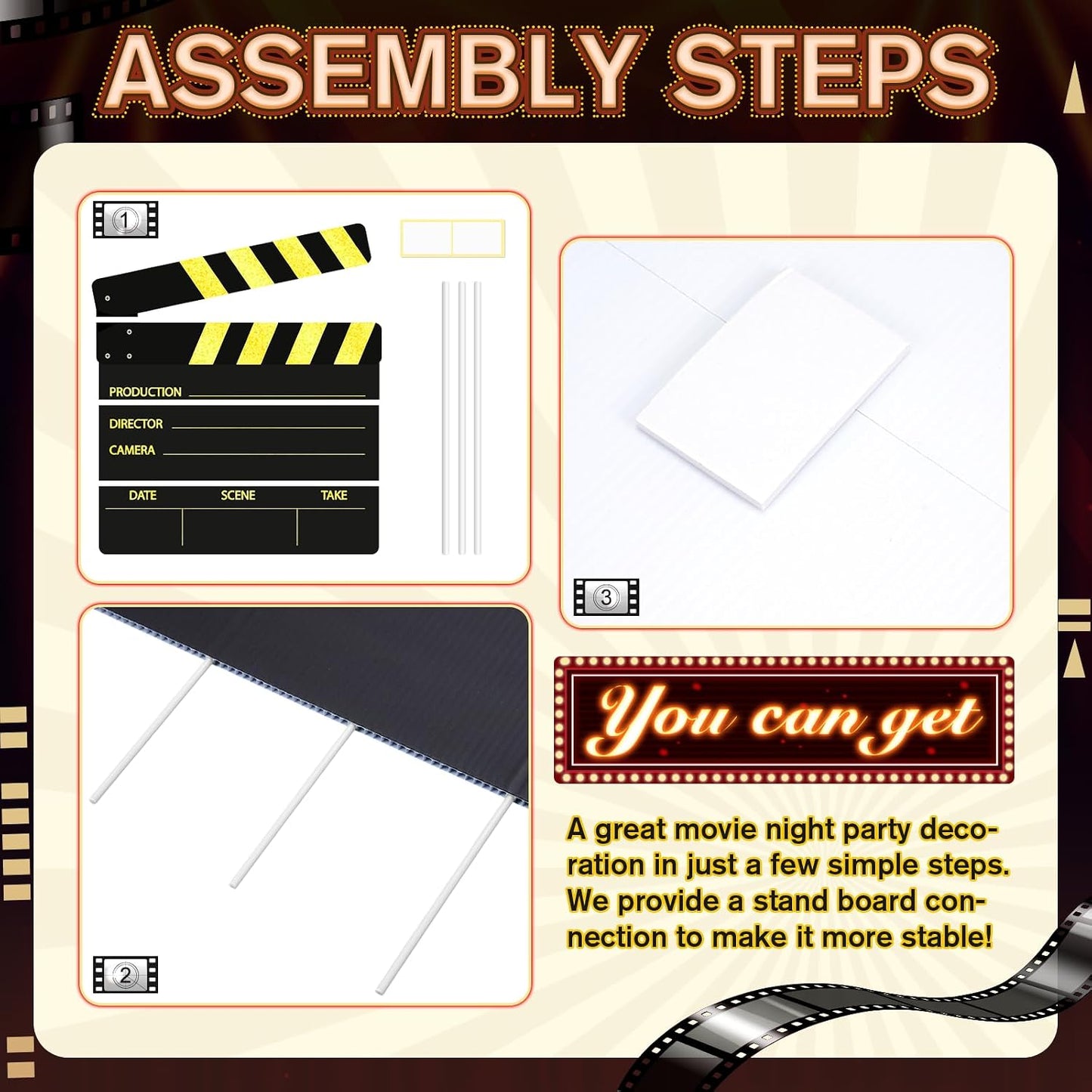 Tablero plástico jumbo 47x45pulg decoración película