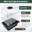 Kit 6 bandejas germinación hierbas con 90 pellets coco