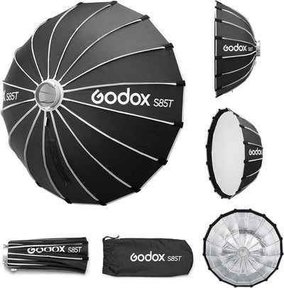 Softbox 85cm Bowens 1s rápida para luz estudio