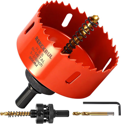 Broca HSS M42 3.386pulg bimetálica para madera metal plástico