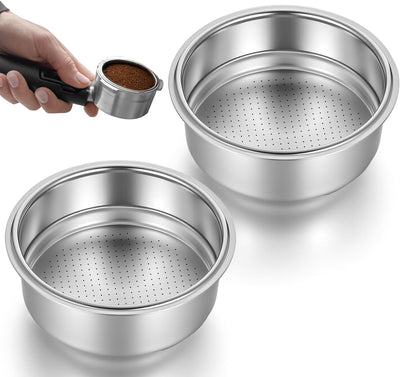 Filtros de café de acero inoxidable para máquina de espresso 2.008 pulgadas