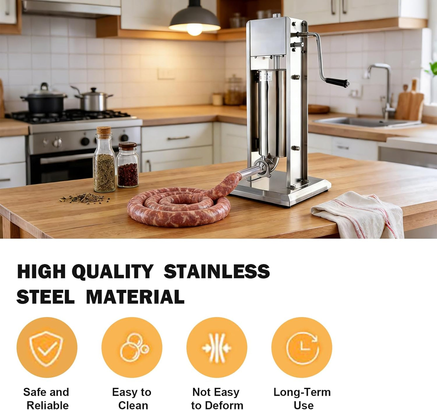 Embudo acero inox ajuste universal para salchichas #5
