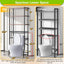 Estante baño 4 niveles sobre inodoro impermeable marrón
