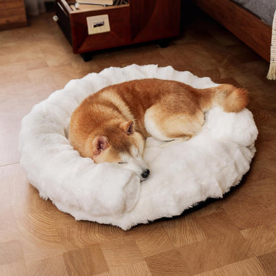 Sofá cama perros ortopédico redondo felpa lavable con funda