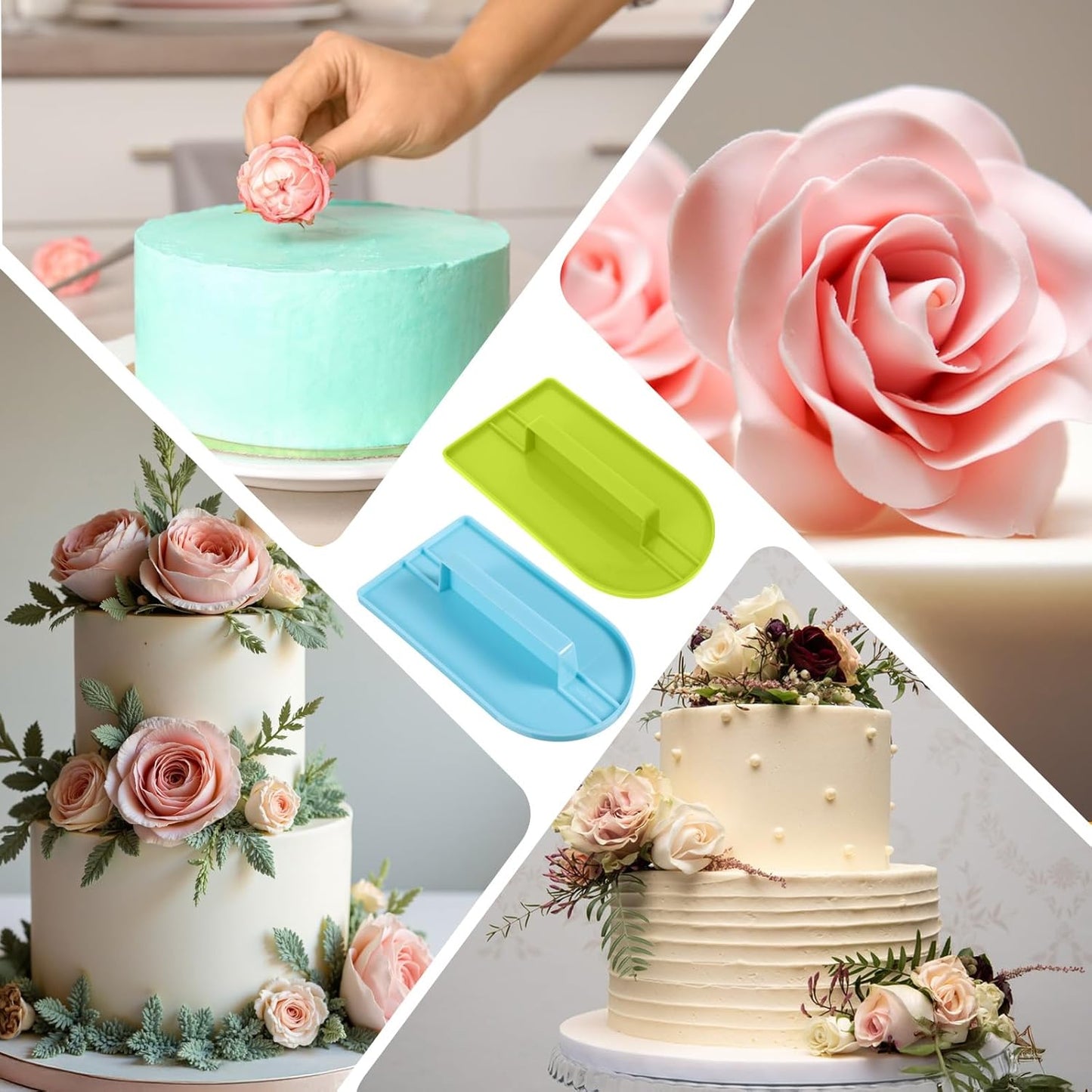 Herramientas para alisar fondant y pulir glaseado de pastelería