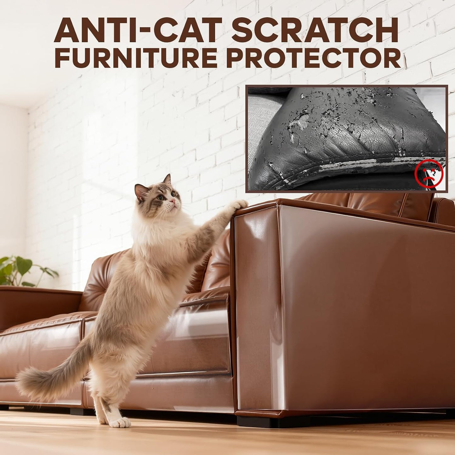 Protector antiarañazos para sofá cuero paquete 12