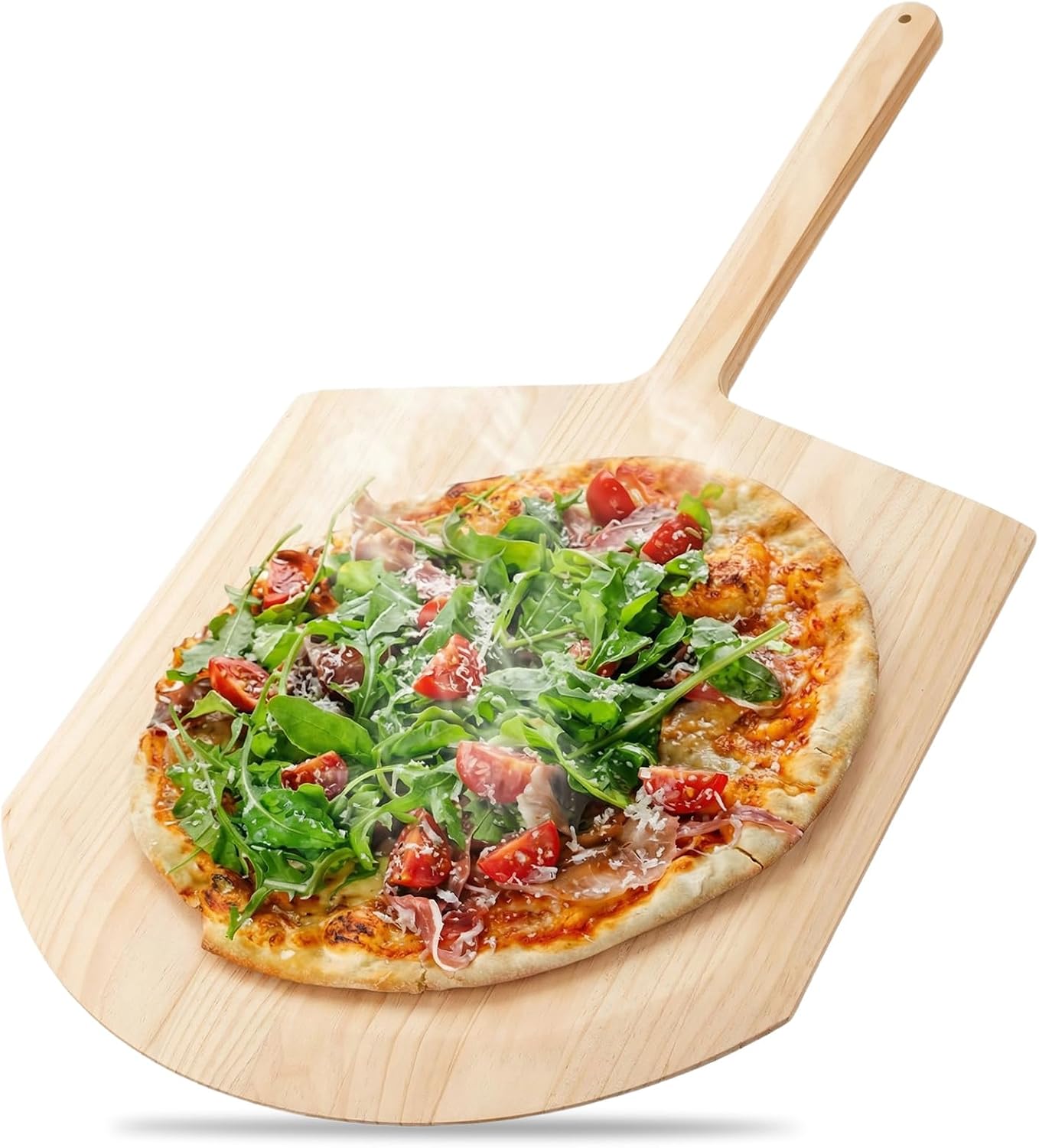 Pala pizza madera 40x24pulg grosor 0.79 tabla servir cocina