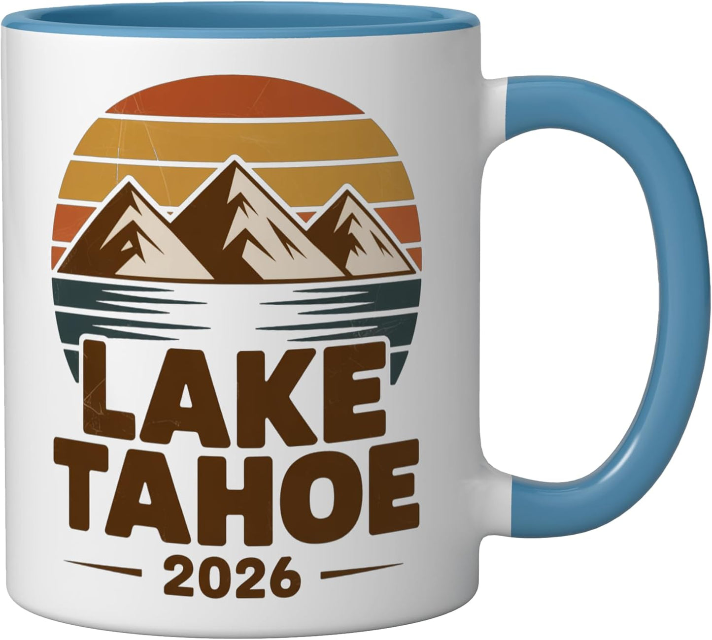 Taza Cerámica Familia Lake Tahoe 2026 Azul/Blanco