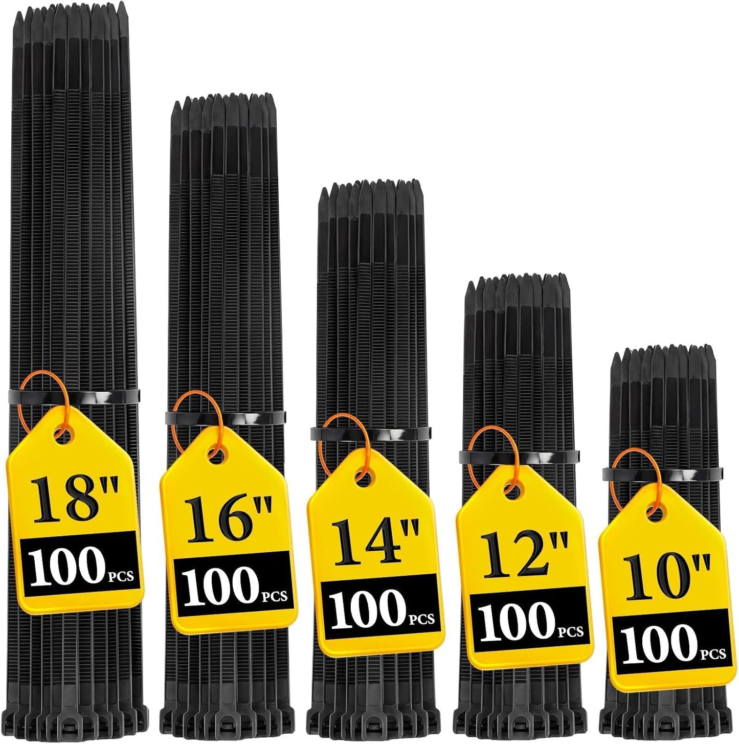 Bridas alambre ajustables surtido 10-18pulg resistencia 120lb